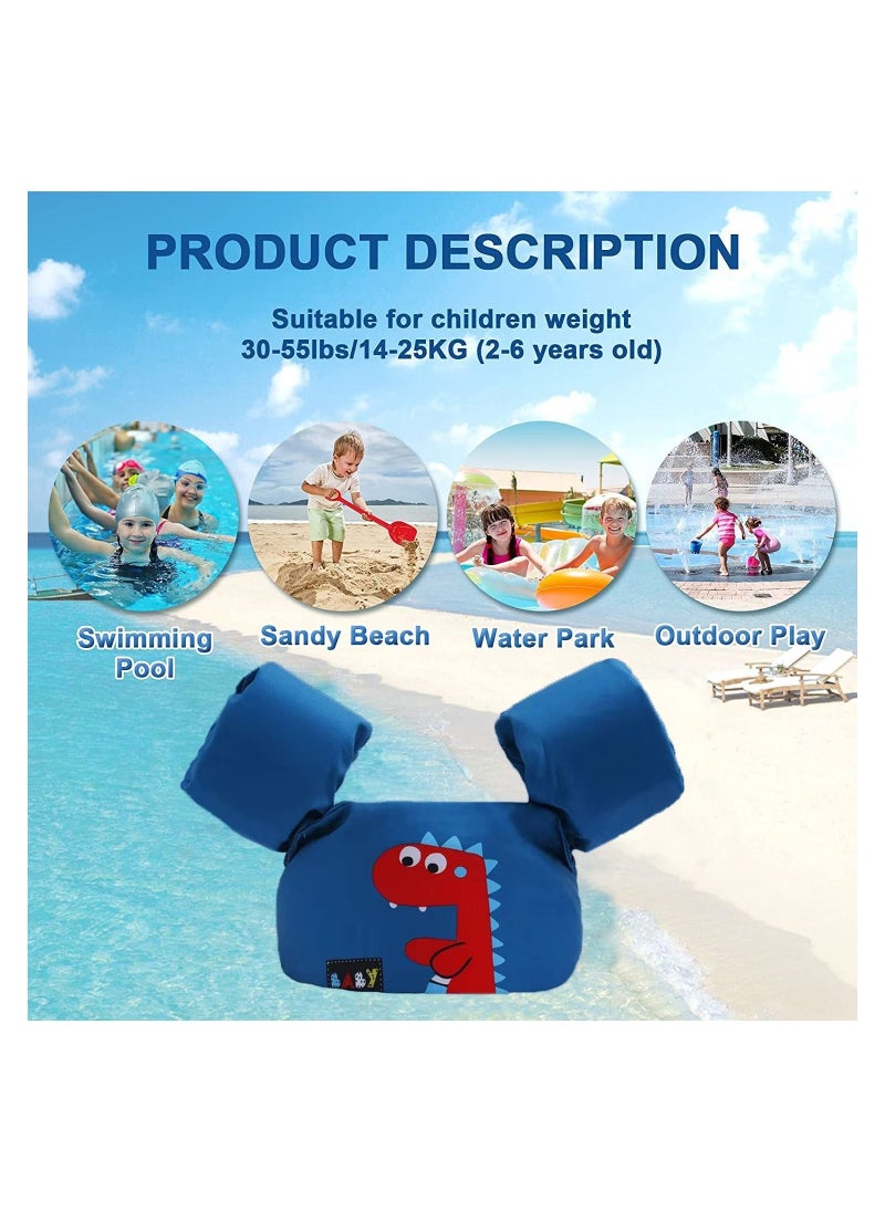 Toddler Swim Vest,Swim Arm Bands,Kids Water Wings Arm Floaties,Dinosaur