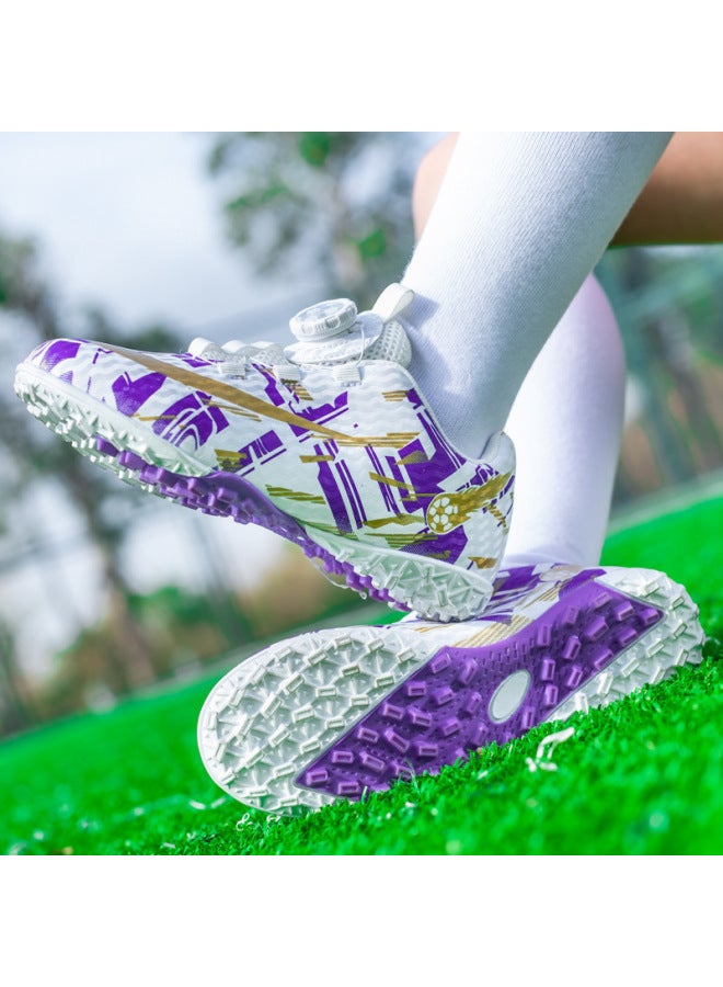 High-top Soccer Shoes For Boys And Girls, Turf Tf Adult Training Shoes, Breathable And Anti-slip Long Studs Professional Sports Shoes