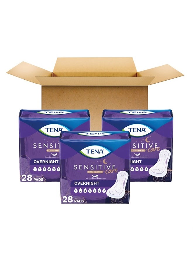 Tena Intimates Overnight Absorbency IncontinenceBladder Control Pad with Lie Down Protection Packaging May Vary, White, 84 Count  - Image 2