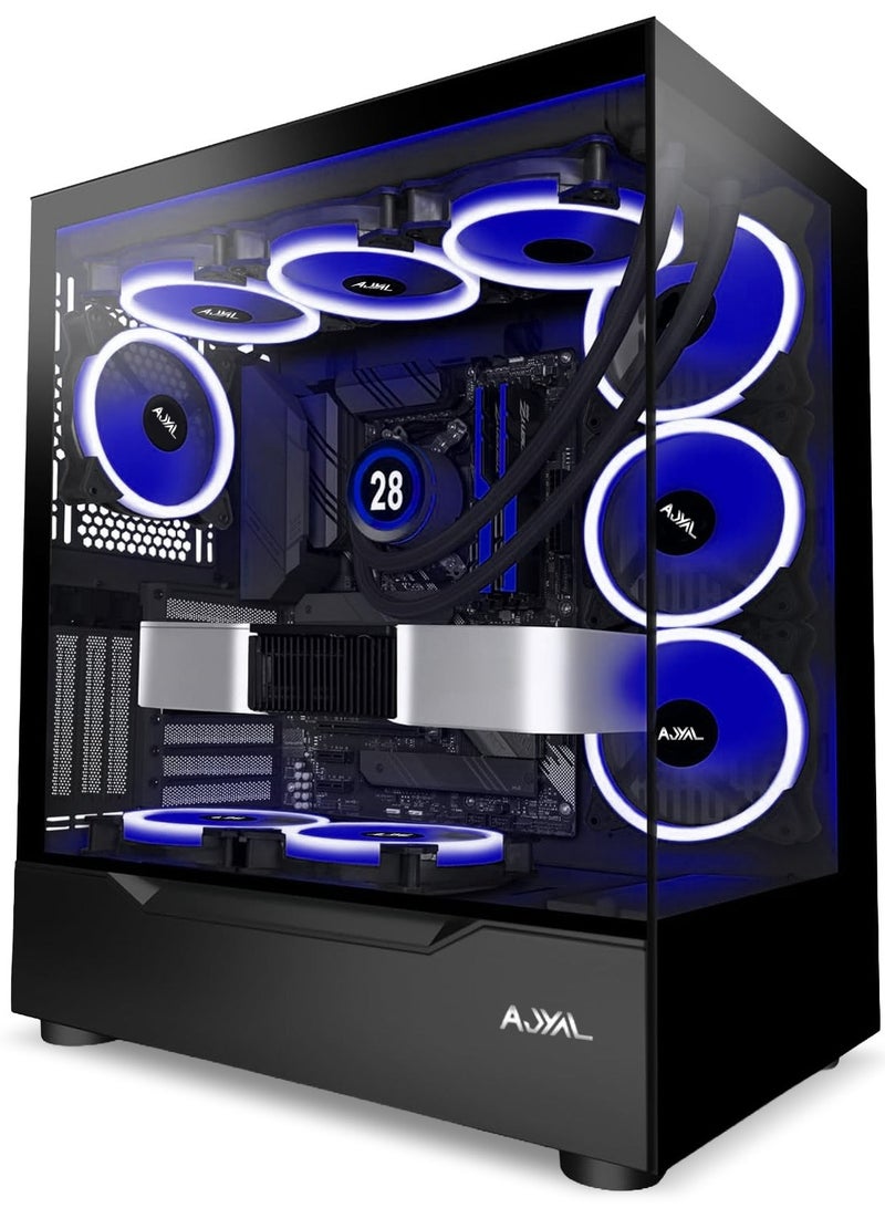 جهاز ألعاب RTX 5080 Ryzen 7800X3D | ذاكرة وصول عشوائي DDR5 سعة 32 جيجابايت | بطاقة رسومات NVIDIA RTX 5080 سعة 16 جيجابايت | قرص SSD من نوع Gen5 NVMe بسعة 1 تيرابايت | تبريد سائل | نظام التشغيل Windows 11 Pro {جهاز ألعاب AMD Ryzen 7 7800X3D + RTX 5080}
