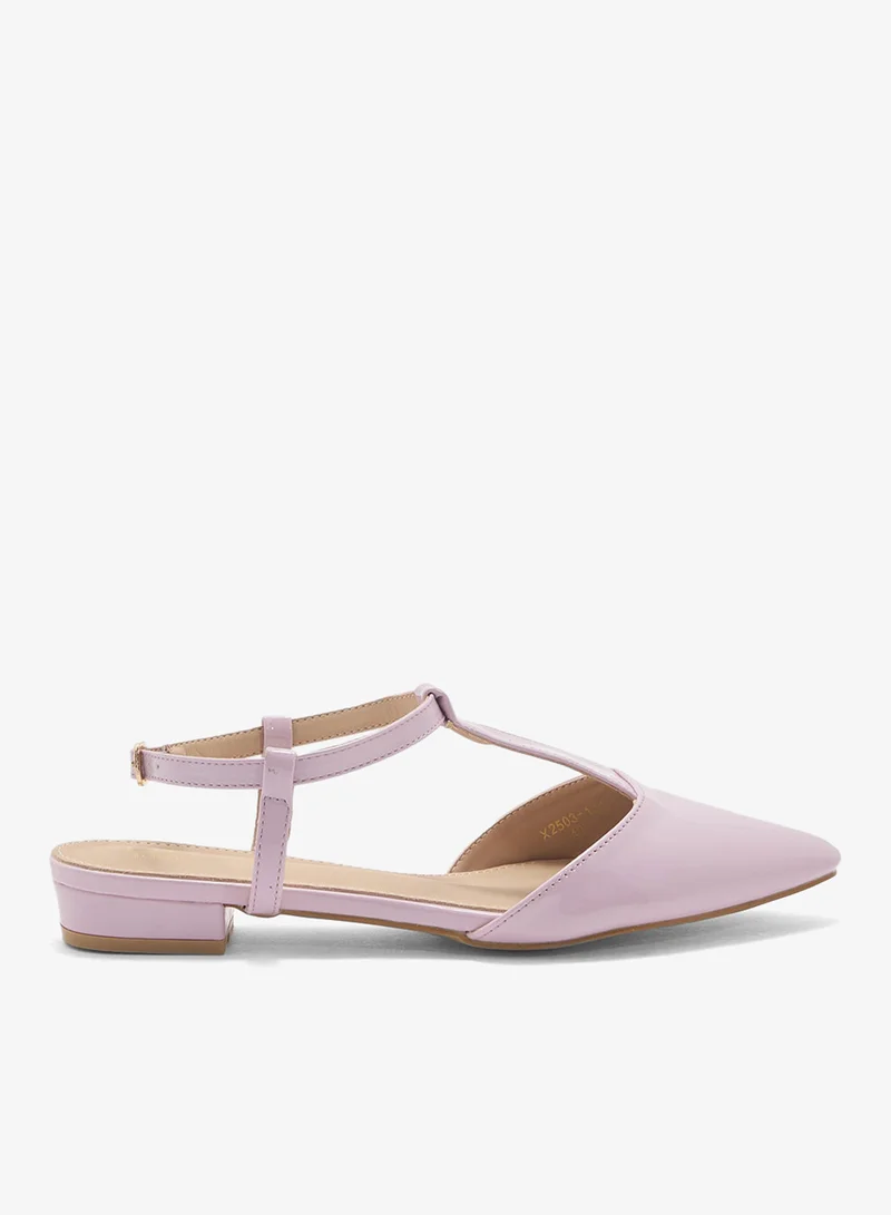 ELLA T-Bar Ballerina Pointed Flat