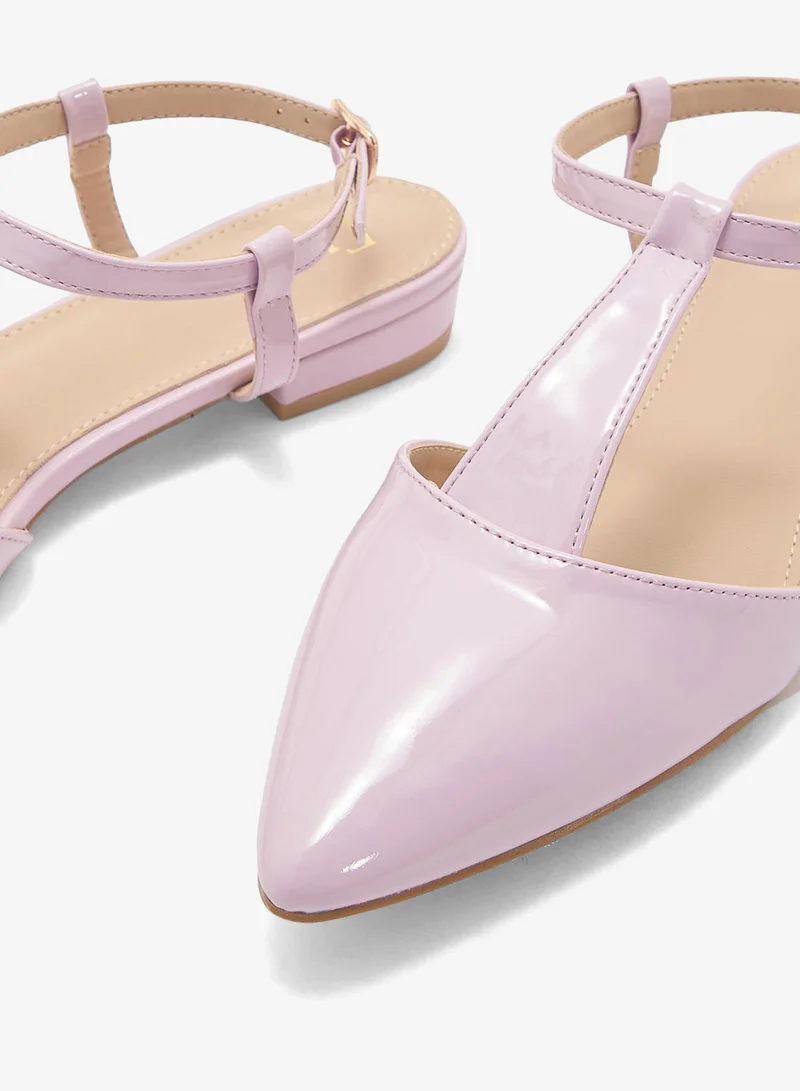 Ella Pink Pointed Toe Flat Shoes for Women | Best Price UAE