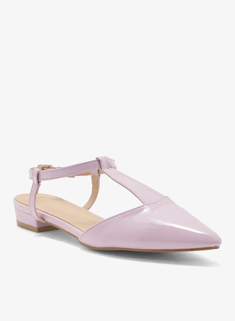 ELLA T-Bar Ballerina Pointed Flat