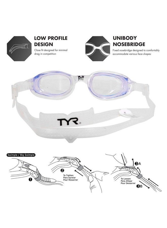 TYR - Technoflex 4 0 Jr Swim Goggles (Clear;Silver;Clear) - Image 1