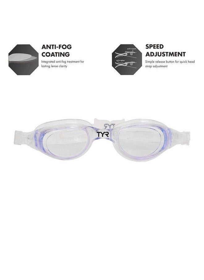 TYR - Technoflex 4 0 Jr Swim Goggles (Clear;Silver;Clear) - Image 1