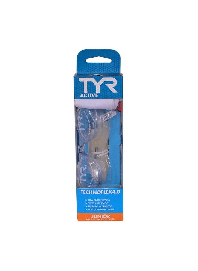 TYR - Technoflex 4 0 Jr Swim Goggles (Clear;Silver;Clear) - Image 1