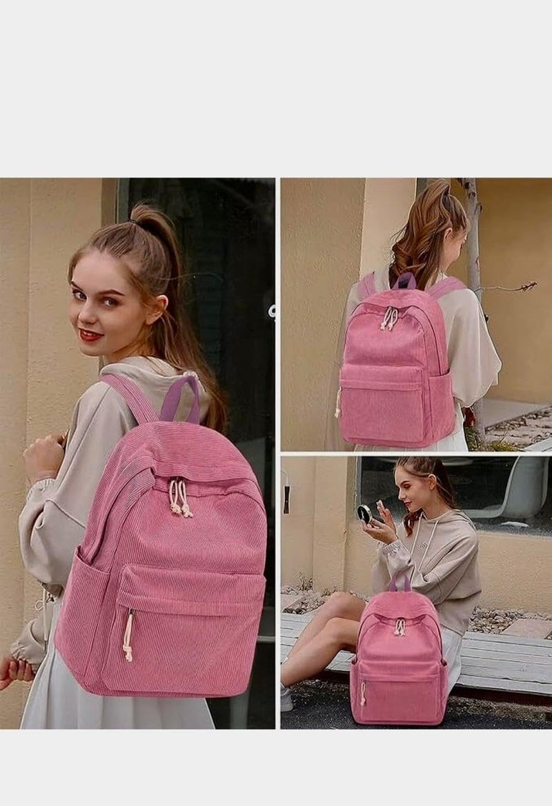 Santic حقائب ظهر للنساء/الرجال أنيقة وعصرية وعادية لحقائب الكلية، حقيبة مصممة للمدرسة/الكلية/النزهة للنساء والفتيات - Image 4