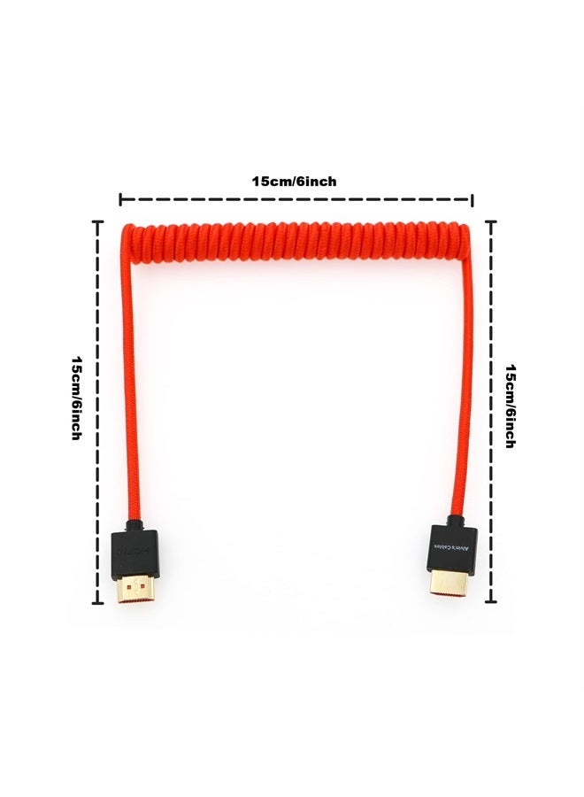 Alvin's Cables كابل HDMI مضفر ملتف 2.1 بدقة 8K لتسجيل Atomos Ninja-V 4K-60P من Z-CAM لكاميرا Canon-C70، وكاميرا Sony A7S3، A9، A74 (من 18 إلى 28 بوصة) - Image 2