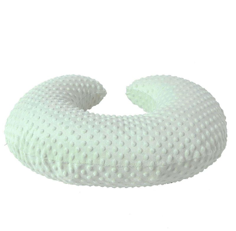 QUENESS Nursing Pillow Cover Breastfeeding Pillow Cases Plush Dot Slipcover Pillow Sham (Green) - Image 4