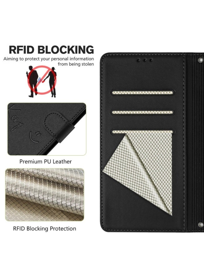 إيروريكس جراب هاتف متوافق مع غطاء قلاب من الجلد الصناعي HMD Skyline مزود بفتحات للبطاقات ووظيفة حجب RFID وحامل - Image 5