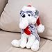 Plushland Xmas Pawpal with Santa Hat Stuffed Animals Plush Puppet Dog 8 Inches for Kids A Perfect Christmas Day Gift on This Holiday for Babies Husky - Image 4