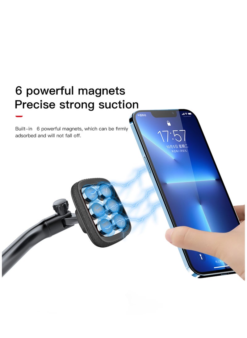 Brave Magnetic Car Phone Holder for Dashboard – 360° Rotation Cell Phone Mount with Ultra Strong Magnets, Perfect for Tesla & All Cars – Compatible with iPhone 16 Pro Max, iPhone 16 Pro, iPhone 16 Plus, iPhone 15/14/13/12/11, Galaxy S24 Ultra, S23 Ultra & Other Mobile Devices – Secure and Adjustable Car Mount  - Image 3
