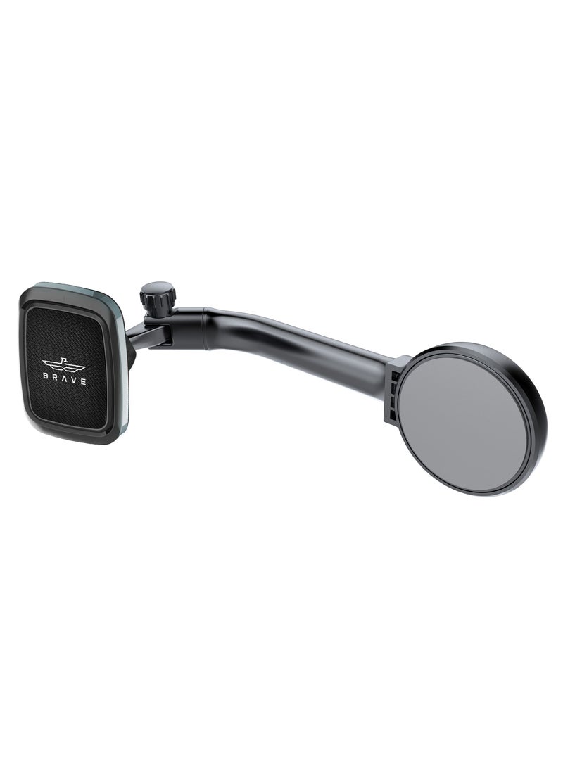 Brave Magnetic Car Phone Holder for Dashboard – 360° Rotation Cell Phone Mount with Ultra Strong Magnets, Perfect for Tesla & All Cars – Compatible with iPhone 16 Pro Max, iPhone 16 Pro, iPhone 16 Plus, iPhone 15/14/13/12/11, Galaxy S24 Ultra, S23 Ultra & Other Mobile Devices – Secure and Adjustable Car Mount  - Image 1