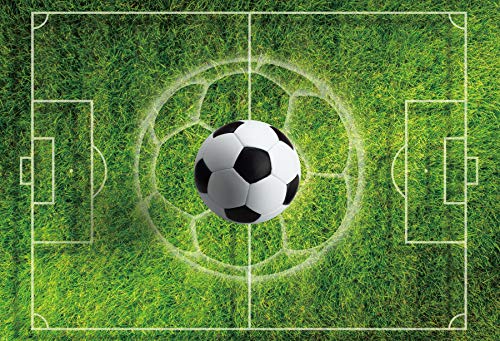 DORCEV Football Green Grass Field Vinyl 8x5ft Backdrop for Sports Game Party Birthday Studio Props - Image 4
