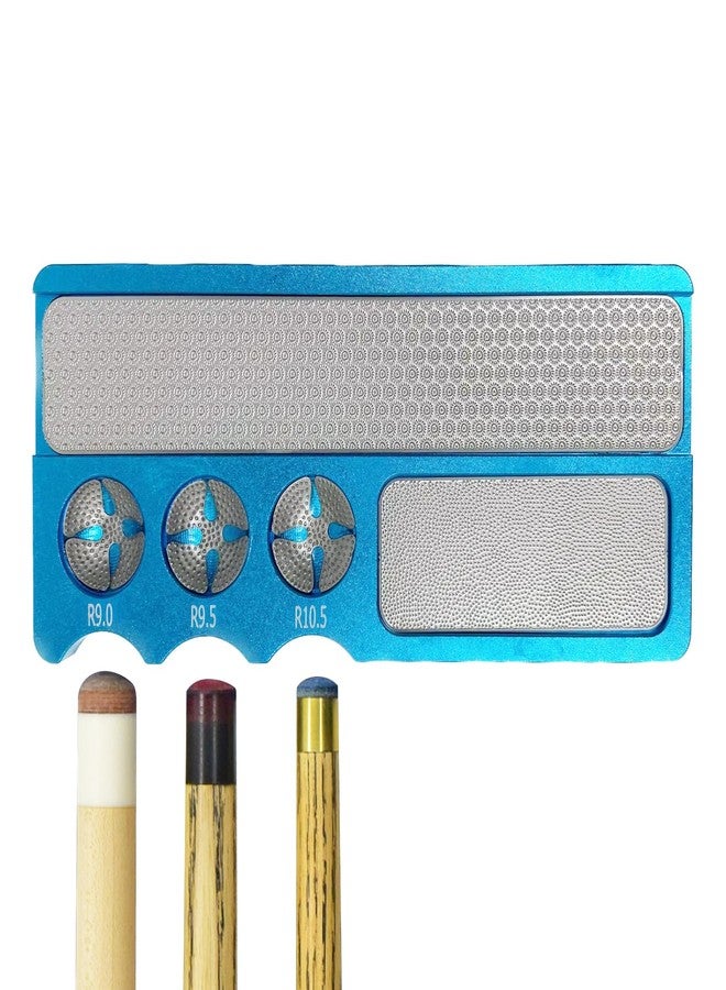 Terizger Billiard Pool Cue Stick Tip Shaper Aluminum Multifunction Burnisher Repair Tool Accessory for Snooker (Blue) - Image 5