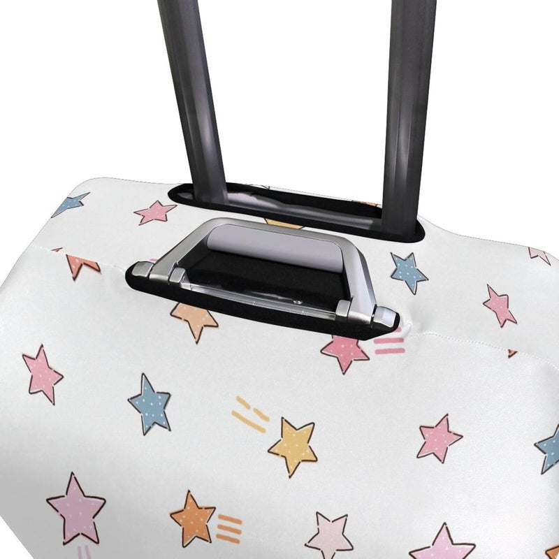 Stars Luggage Cover for Suitcase, Elastic Travel Protector with Zipper, Washable Anti-Scratch Dustproof Luggage Sleeve Fits 18-20 Inch - Image 4