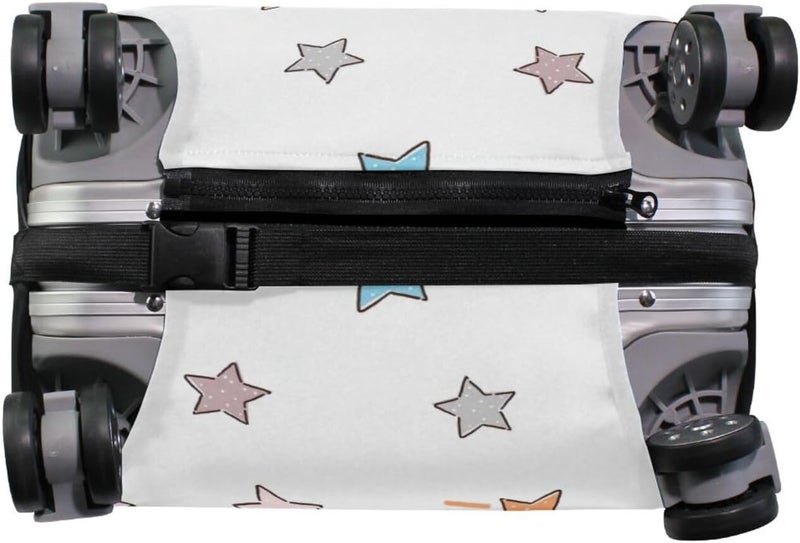 Stars Luggage Cover for Suitcase, Elastic Travel Protector with Zipper, Washable Anti-Scratch Dustproof Luggage Sleeve Fits 18-20 Inch - Image 3