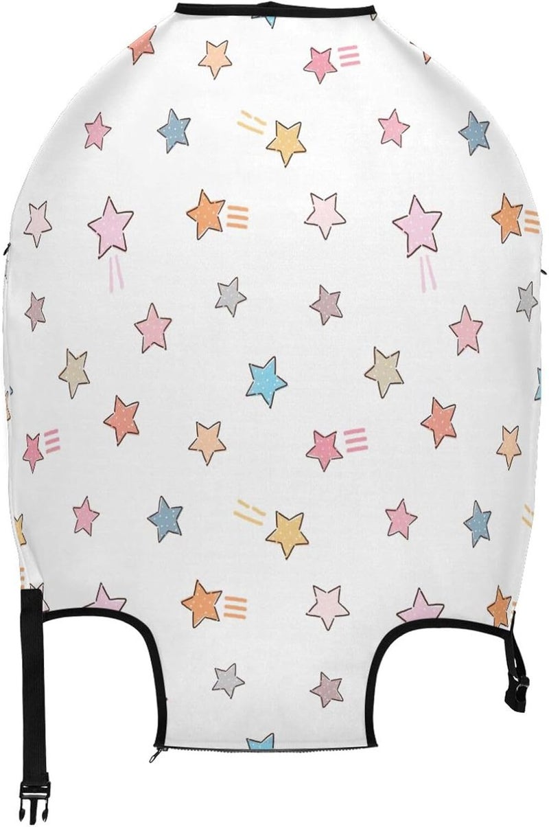 Stars Luggage Cover for Suitcase, Elastic Travel Protector with Zipper, Washable Anti-Scratch Dustproof Luggage Sleeve Fits 18-20 Inch - Image 2