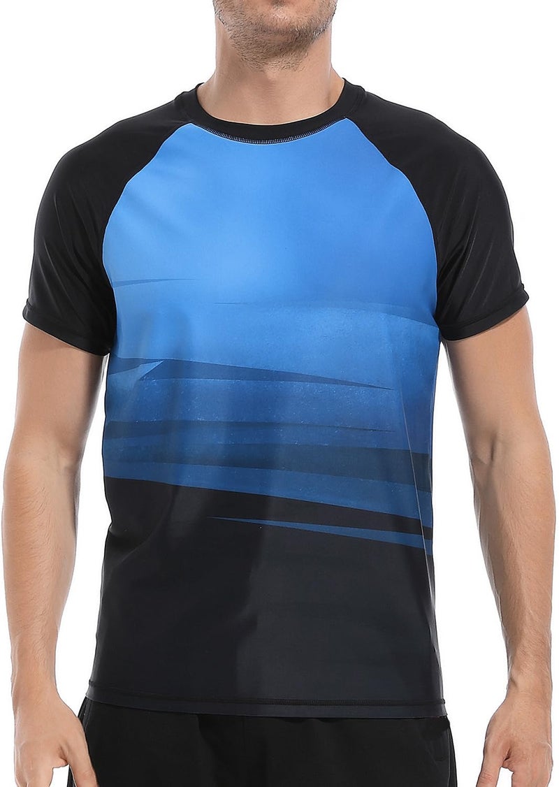 VAYAGER Men's Swim Shirts Rash Guard UPF 50+ T Shirts Quick Dry Loose Fit Water Surfing Shirt - Image 1