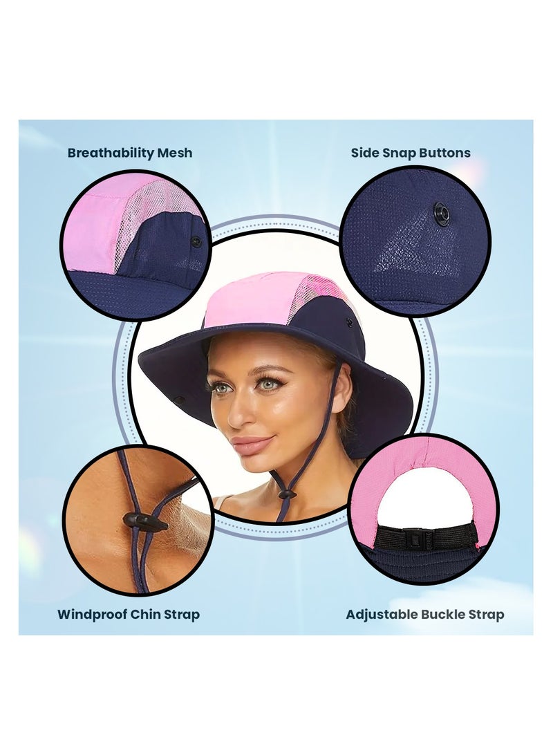 NENOUSH Bucket Hat For Women-Adult Bucket Hat-Sun Protection Hat-Perfect For Beach -Pool-Travel-Hiking And Camping  - Image 5