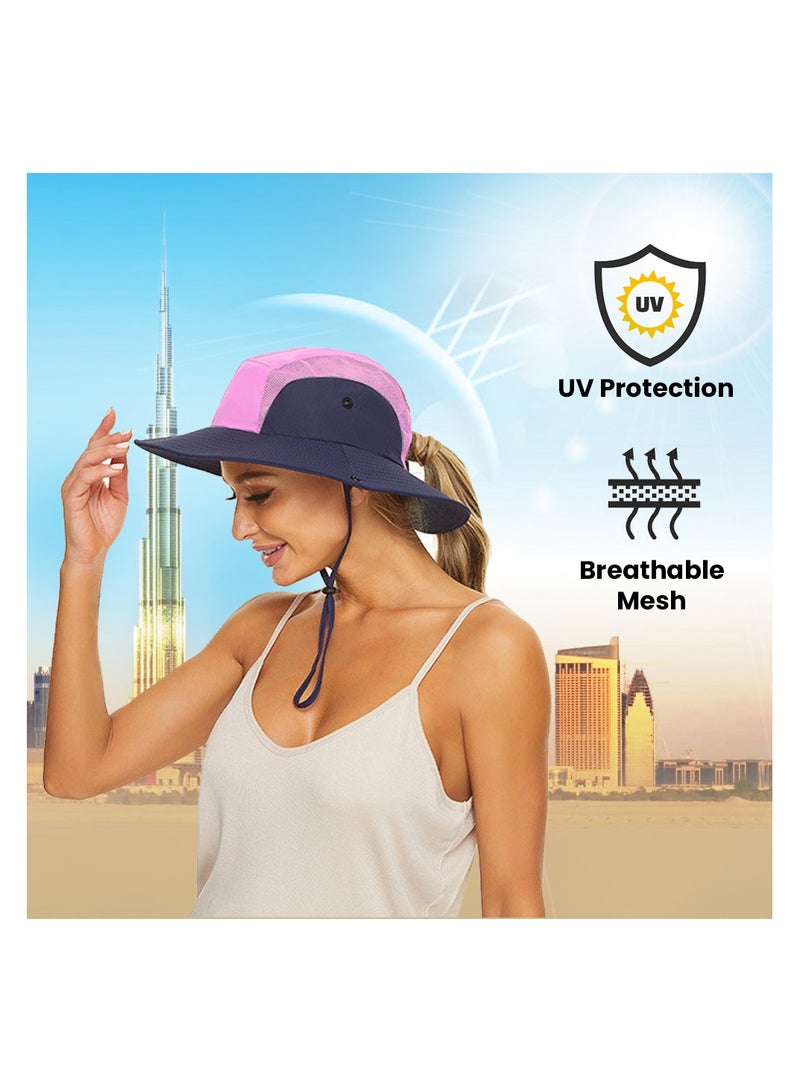 NENOUSH Bucket Hat For Women-Adult Bucket Hat-Sun Protection Hat-Perfect For Beach -Pool-Travel-Hiking And Camping  - Image 3