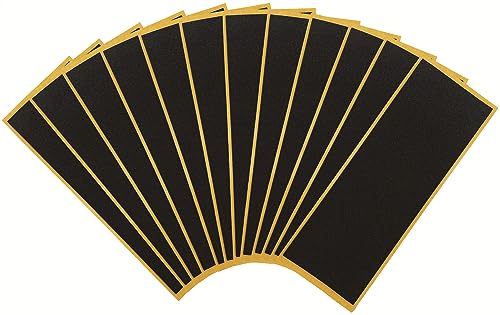 RACOFSB Fingerboard Foam Grip Tape Finger Skateboard Griptape 40mmX110mm 12pcs Black - Image 1