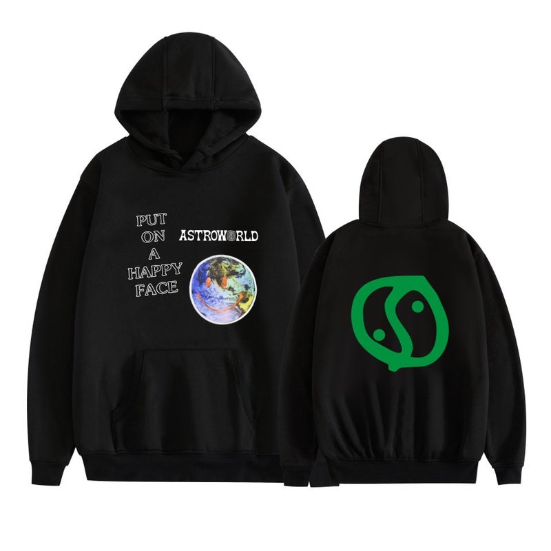 Special Supply And Marketing Trend Put On A Happy Face Style Hooded Sweater - Image 2