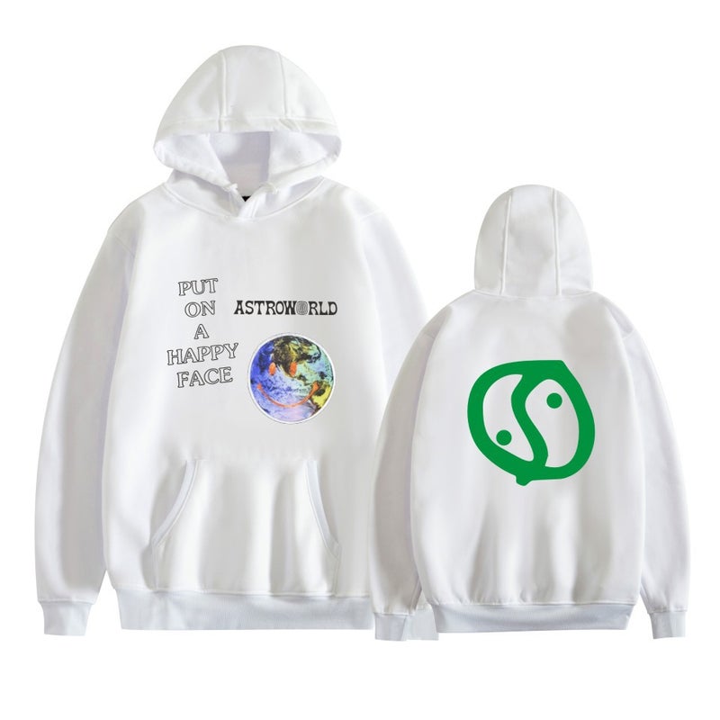Special Supply And Marketing Trend Put On A Happy Face Style Hooded Sweater - Image 3