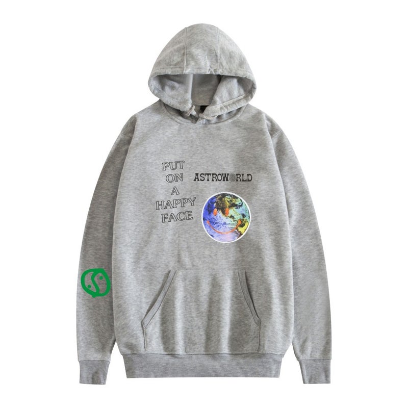 Special Supply And Marketing Trend Put On A Happy Face Style Hooded Sweater - Image 4