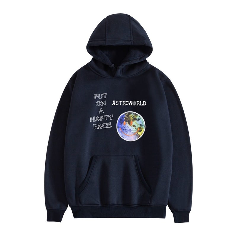Special Supply And Marketing Trend Put On A Happy Face Style Hooded Sweater - Image 5