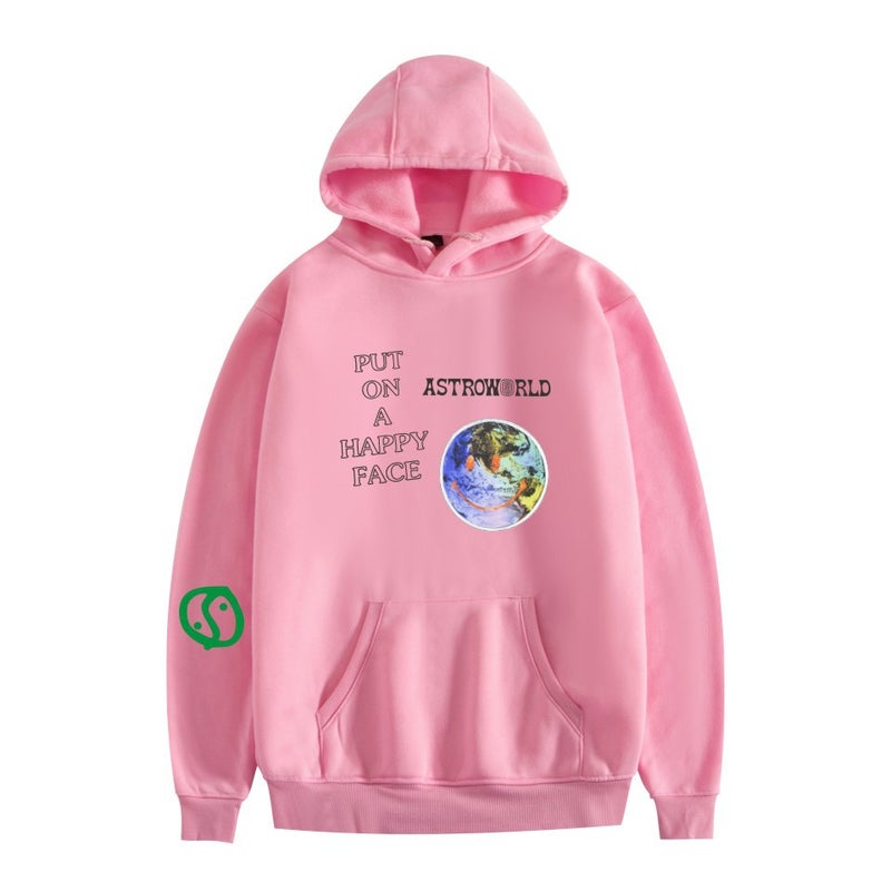Special Supply And Marketing Trend Put On A Happy Face Style Hooded Sweater - Image 1