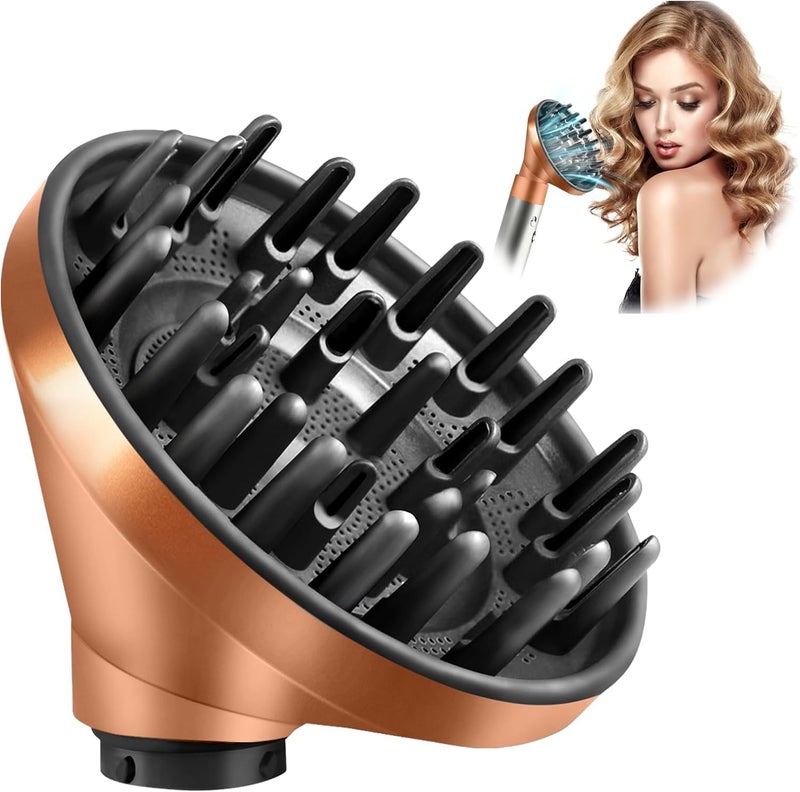 تشان تشنج ملحق فوهة الناشر المطورة من لـ Dyson Airwrap، لتحويل أداة تصفيف Airwrap إلى ملحق ناشر مجفف الشعر، 973365-01 - Image 1