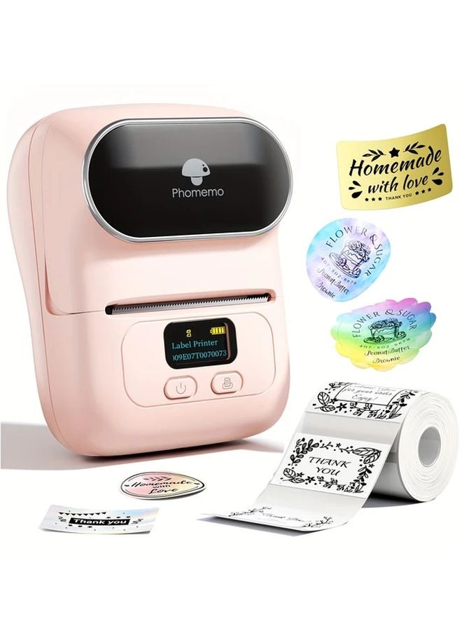 Pink Phomemo M110 Wireless Portable Thermal Label Printer For Small Business - Image 1