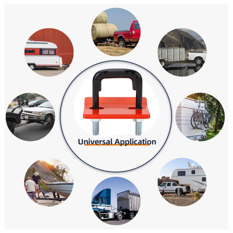Heavy Duty Anti Rattle Trailer Hitch Tightener Clamp Red Compatible with 1 25 and 2 Inch Hitches - Image 3