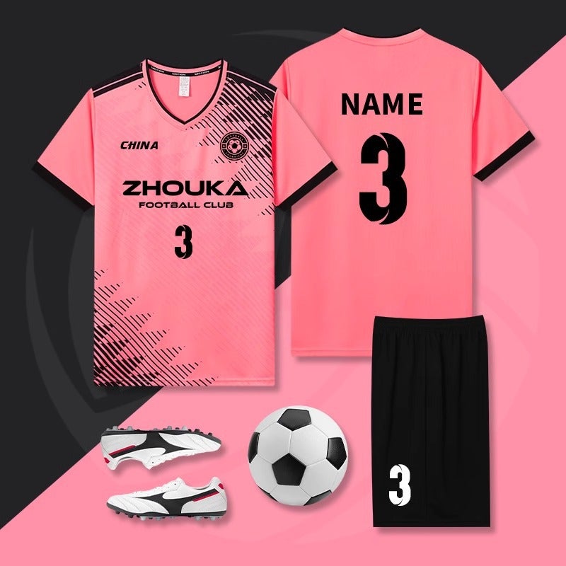 Football Uniform Suit For Men, Youth, Game Training Team Uniform, Adult, Kids, Women, Quick-Drying Football Jersey With Printed Numbers - Image 3