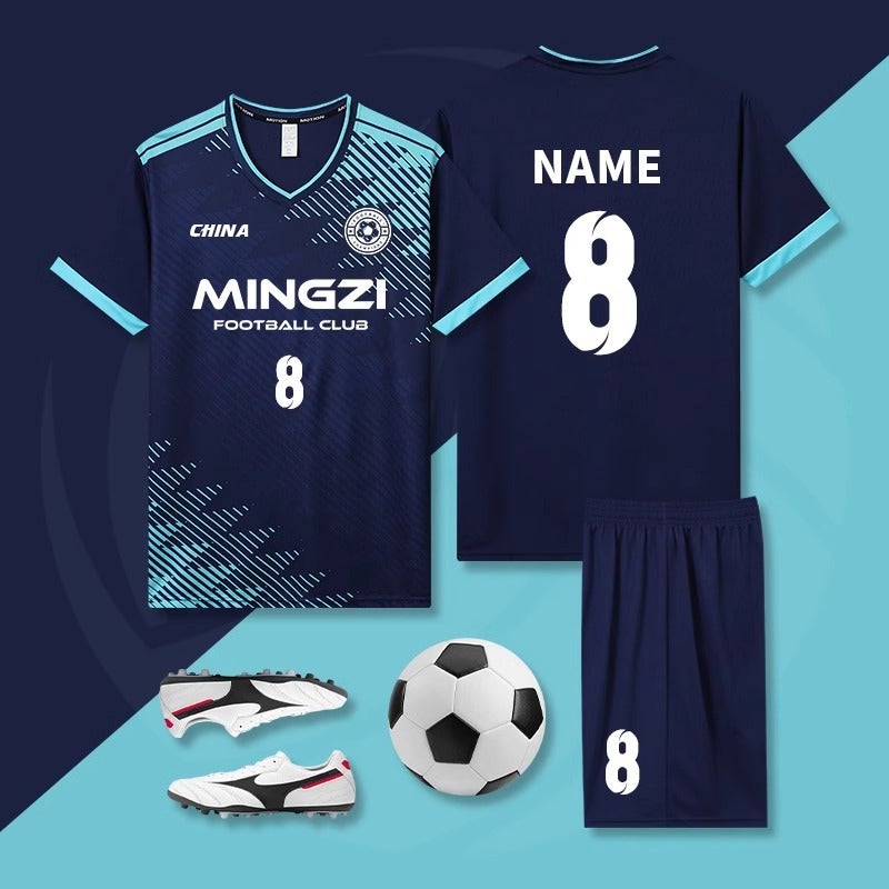 Football Uniform Suit For Men, Youth, Game Training Team Uniform, Adult, Kids, Women, Quick-Drying Football Jersey With Printed Numbers - Image 4
