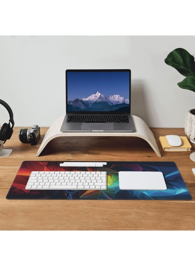 Gaming Laptop Mouse Pad Gaming Mouse Pad Big Desk Pads PC Keyboard Non-Slip 800 * 300 * 3mm Thicker Supper Rubber Table Mat Mouse Pads Edges Design for mouse and keyboard,gaming home and working office - Image 2