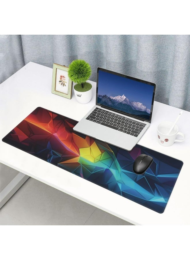 Gaming Laptop Mouse Pad Gaming Mouse Pad Big Desk Pads PC Keyboard Non-Slip 800 * 300 * 3mm Thicker Supper Rubber Table Mat Mouse Pads Edges Design for mouse and keyboard,gaming home and working office - Image 3