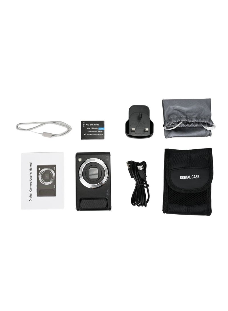 PROMAGE PROMAGE Digital Camera PC140 Black - 48MP 4K UHD Vlogging Camcorder with 2.8" IPS Display, 18X Digital Zoom & Solibag Carry Case  - Image 5