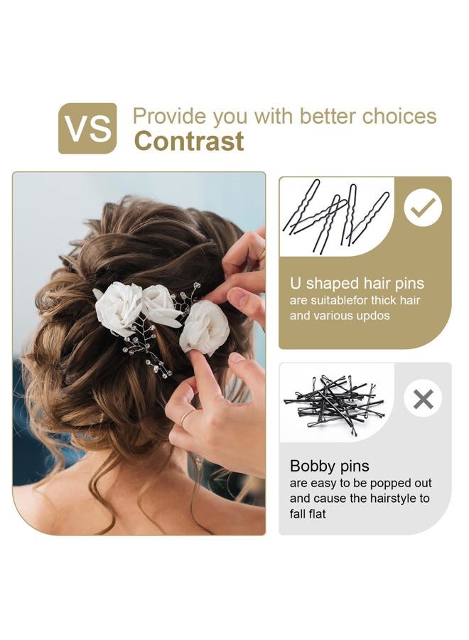 IKOCO U Shaped Hair Pins, 80pcs of Bun Hair Pins for Women Girls with Storage Box(2.4 Inch) - Image 5