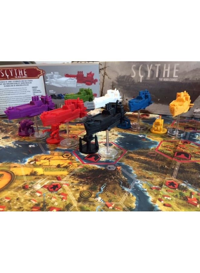 Stonemaier Games: Scythe: The Wind Gambit Expansion | Add to Scythe (Base Game) | Adds Airships and Resolutions (Two New Modules) | 1-5 Players, 140 Mins, Ages 14+