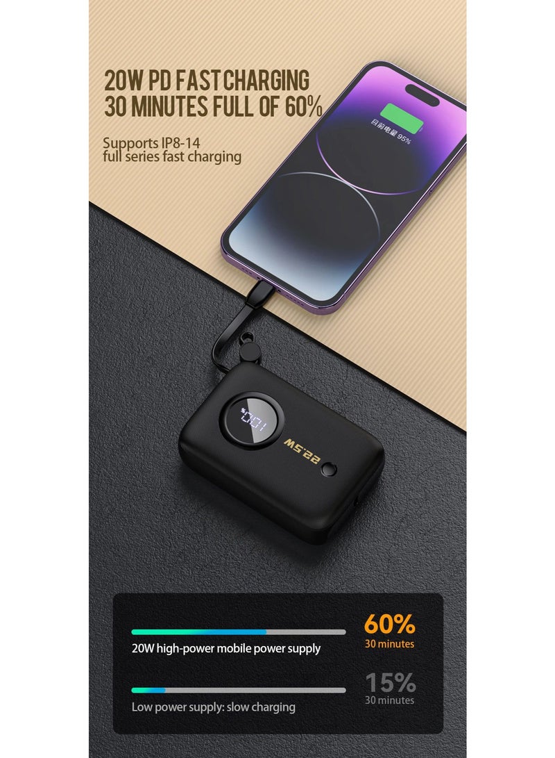 DUDAO K14-B 22.5W PD 10000MAH باور بانك - أسود - Image 4