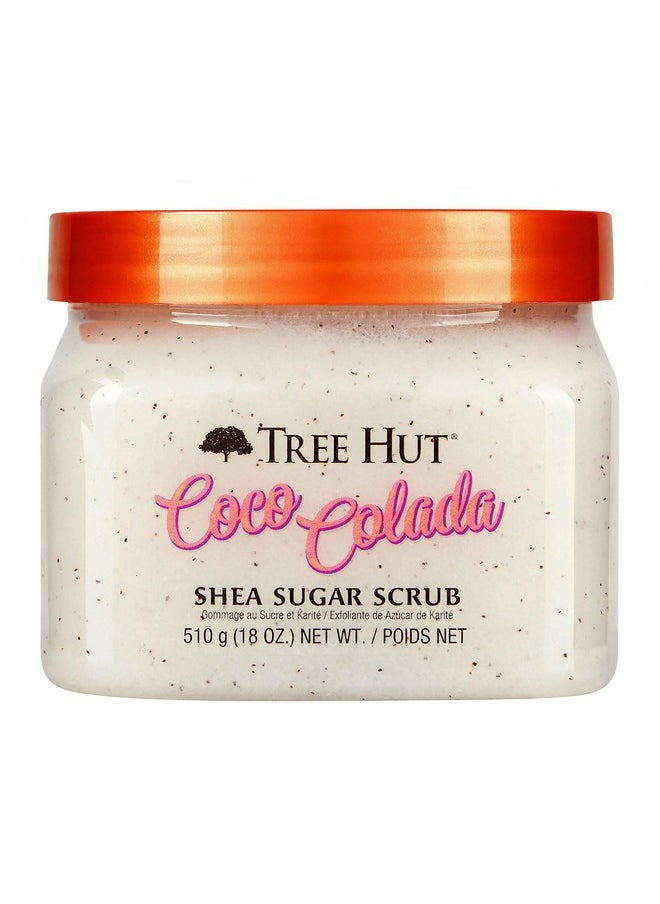 Tree Hut Shea Sugar Scrub Coco Colada, 18 Oz, Ultra Hydrating And Exfoliating Scrub For Nourishing Essential Body Care  - Image 1