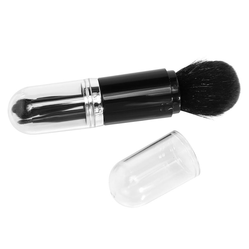 4-in-1 Telescopic Makeup Brush Set, Retractable Dual-ended Synthetic Cosmetics Brushes for Face Powder, Concealer, Highlighter, Portable Travel Beauty Tool - Image 1