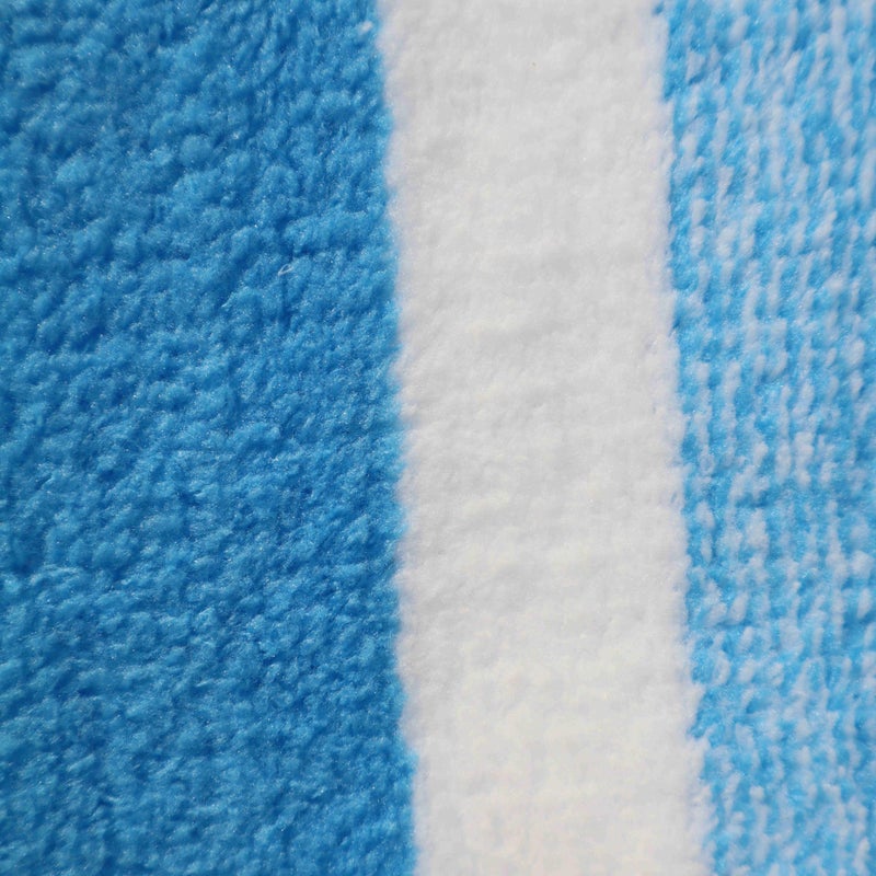 Pure Source India Quick Dry Microfiber 140x70 CM Strips Pattern Hand Bath Towels, Spa Face Bath Towel for Men & Women (Blue) - Image 4