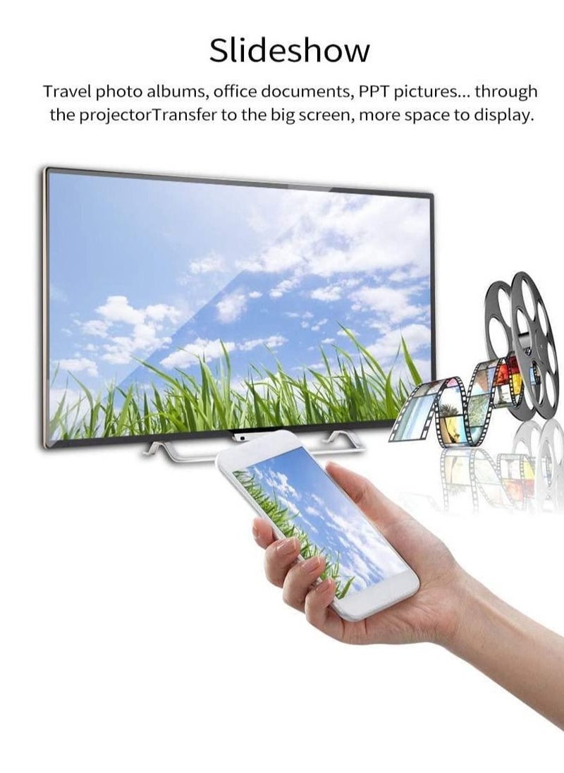 LEDIN - Wireless HDMI WiFi Display Dongle Adapter HDMI Wireless Video 4K Screen Sharing Adapter Full HD 1080P WiFi Screen Mirroring Adapter Casting Screen to HDTV/Projector/Monitor Low Latency - Image 1