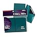 BCW Elite2 Glossy Card Sleeves Teal CrystalClear Front Textured Back Fits 25 x 35 Cards 100 Ct - Image 3