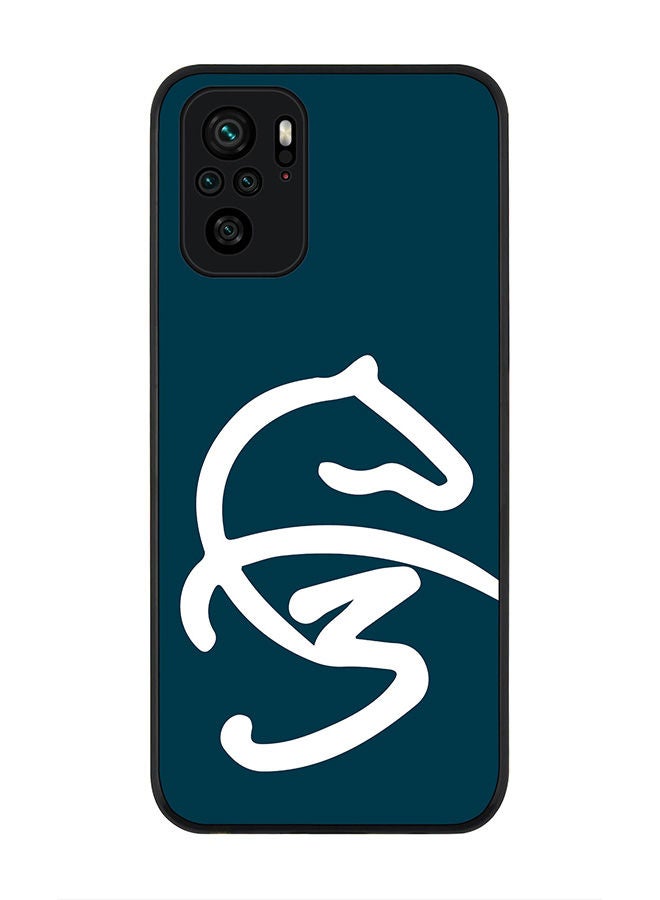 Stylizedd Rugged Black edge case for Redmi Note 10S/Redmi Note 10 4G Slim fit Soft Case Flexible Rubber Edges Anti Drop TPU Gel Thin Cover -  Faz3 Style Blue - Image 1