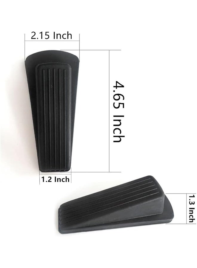 Door Stopper Set Anti Slip Heavy Duty Design Door Stop is Suitable for All Surfaces Carpet Floor, Suitable for at Home/Office/Garage/School, 6PCS - Image 2