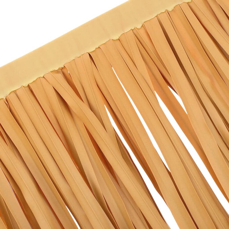 HASTHIP ® 2PCS Artificial Thatch Trim for Mexican Tiki Hut Grass Skirting Roof Yellowish Hawaii for Outdoor Bar Fence Party Interior Decor 40 * 100cm - Image 5